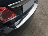 Toyota Corolla 2007–2013 Aizmugurējā bufera uzlika (nerūsējošais tērauds) foto 1