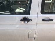Volkswagen T5 Transporter 2003–2010 Uzlikas zem durvju rokturiem (nerūsējošais tērauds) OmsaLine – itāļu nerūsējošā tērauda uzlikas, 3 gab. foto 9