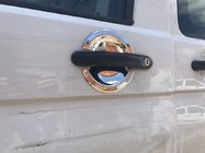 Volkswagen T5 Multivan 2003–2010 Uzlikas zem durvju rokturiem (nerūsējošais tērauds) OmsaLine – itāļu nerūsējošā tērauda uzlikas, 3 gab. foto 4