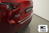 Mazda CX-5 2017–2025 Aizmugurējā bampera uzlika ar ieloci Nataniko (nerūsējošais tērauds) foto 2
