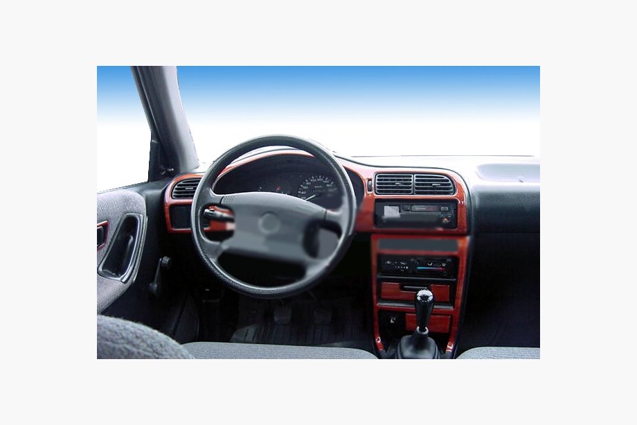 Nissan Sunny 1990–1995 AKCIJA! Paneļa uzlikas koka imitācijā Image