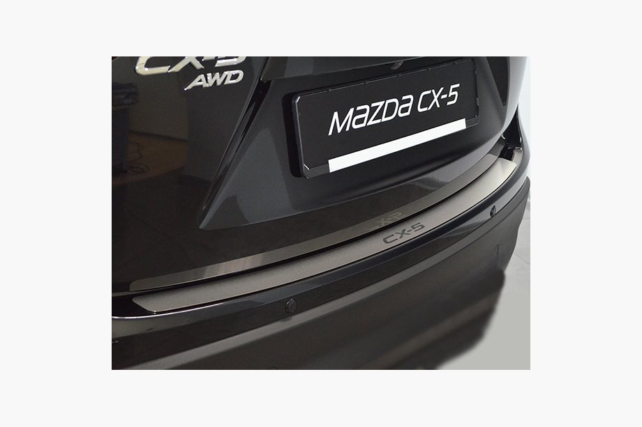 Mazda CX-5 2012–2017 Natanika aizmugurējā bufera aizsarguzlika (nerūsējošais tērauds) Image