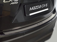 Mazda CX-5 2012–2017 Natanika aizmugurējā bufera aizsarguzlika (nerūsējošais tērauds) foto 1