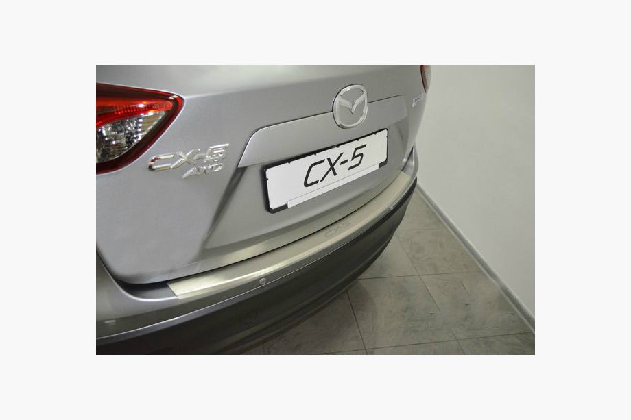 Mazda CX-5 2012–2017 Aizmugurējā bampera aizsarguzlika ar ieloku Natanika (nerūsējošais tērauds) Image