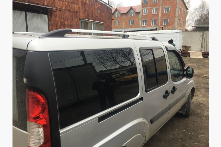 Fiat Doblo I 2005–2010 Hromēti jumta reliņi Foto 8