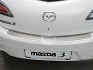 Mazda 3 2009–2013 Aizmugurējā bampera uzlika Nataniko (nerūsējošais tērauds) foto 1