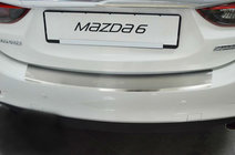 Mazda 6 2012–2024 Aizmugurējā bufera uzlika ar ieloci Nataniko (4D, nerūsējošais tērauds) foto 1