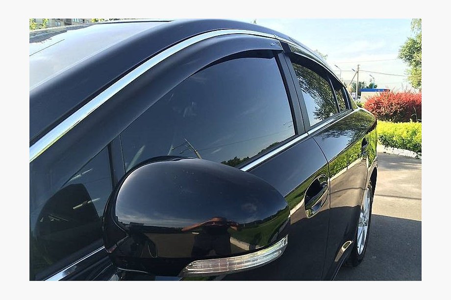 Volkswagen Jetta 2011–2018 Logu vēja deflektori (4 gab., Sunplex Chrome) Image