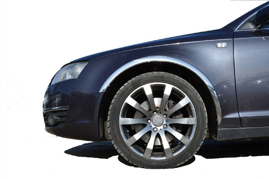 Audi A6 C6 2004–2011 Riteņu arku uzlikas (4 gab., nerūsējošais tērauds) Image