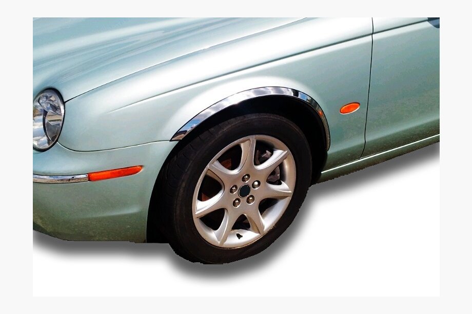 Jaguar X-Type 2001–2009 Riteņu arku uzlikas (4 gab., nerūsējošais tērauds) Foto 1