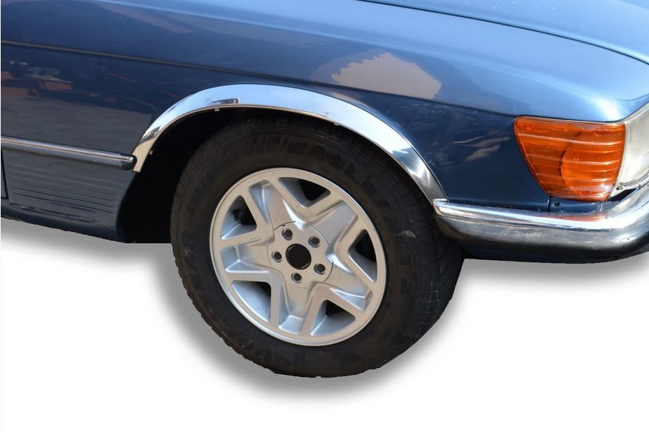 Mercedes W107 1971–1989 Riteņu arku uzlikas (4 gab., nerūsējošais tērauds) Image