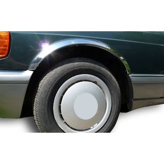 Riteņu arku uzlikas (4 gab., nerūsējošais tērauds) Mercedes S-сlass W126 1979–1991 foto 1