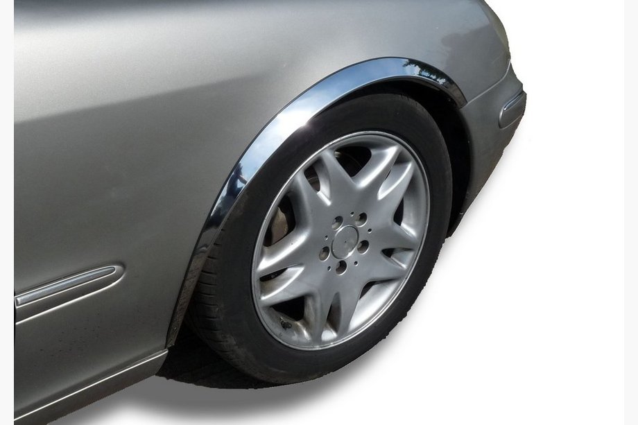 Mercedes S-class W220 1998–2005 Riteņu arku uzlikas (4 gab., nerūsējošais tērauds) Image