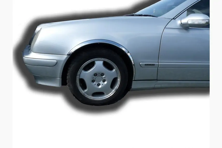 Mercedes CLK W208 1997–2002 Riteņu arku uzlikas (4 gab., nerūsējošais tērauds) Image