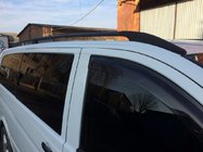 Mercedes Viano 2004–2014 Melni jumta reliņi ELITE (plastmasas kāja) Īsā bāze (Short, Compact) foto 11