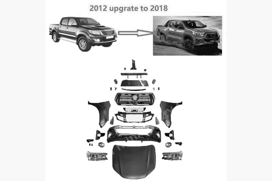 Toyota Hilux 2006–2015 2019. gada feislifta komplekts Image