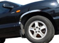 Hyundai Santa Fe 1 2000–2006 Riteņu arku uzlikas (4 gab., nerūsējošais tērauds) foto 1