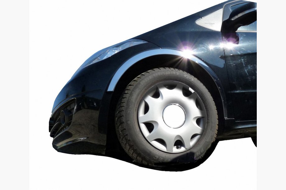 Mercedes A-class W169 2004–2012 Riteņu arku uzlikas (4 gab., nerūsējošais tērauds) Foto 1