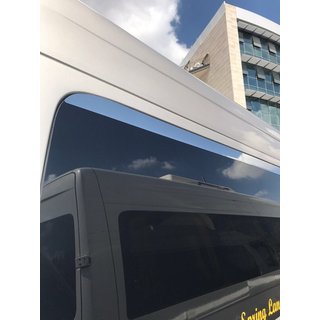 Augšējās logu apmales (nerūsējošais tērauds) Volkswagen Crafter 2006–2016 foto 4