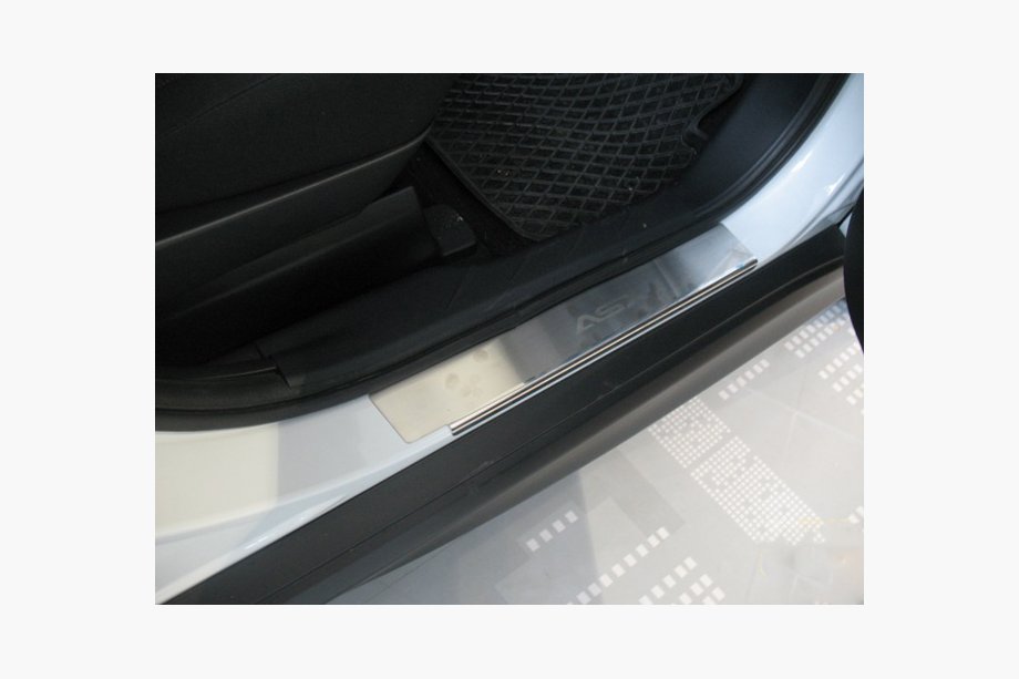 Mitsubishi ASX 2010–2023 Sliekšņu uzlikas Nataniko (4 gab., nerūsējošais tērauds) Standarta - Lohmann līmlente, 0,5 mm Image
