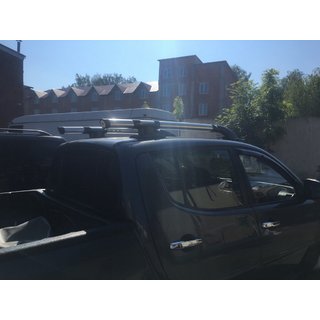 Pelēki jumta reliņi (ar šķērstieņiem) Mitsubishi L200 2006–2015 foto 3