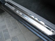 Mitsubishi L200 2006–2015 Sliekšņu uzlikas Nataniko (2 gab., nerūsējošais tērauds) Premium - 3M līmlente, 0,8 mm foto 1