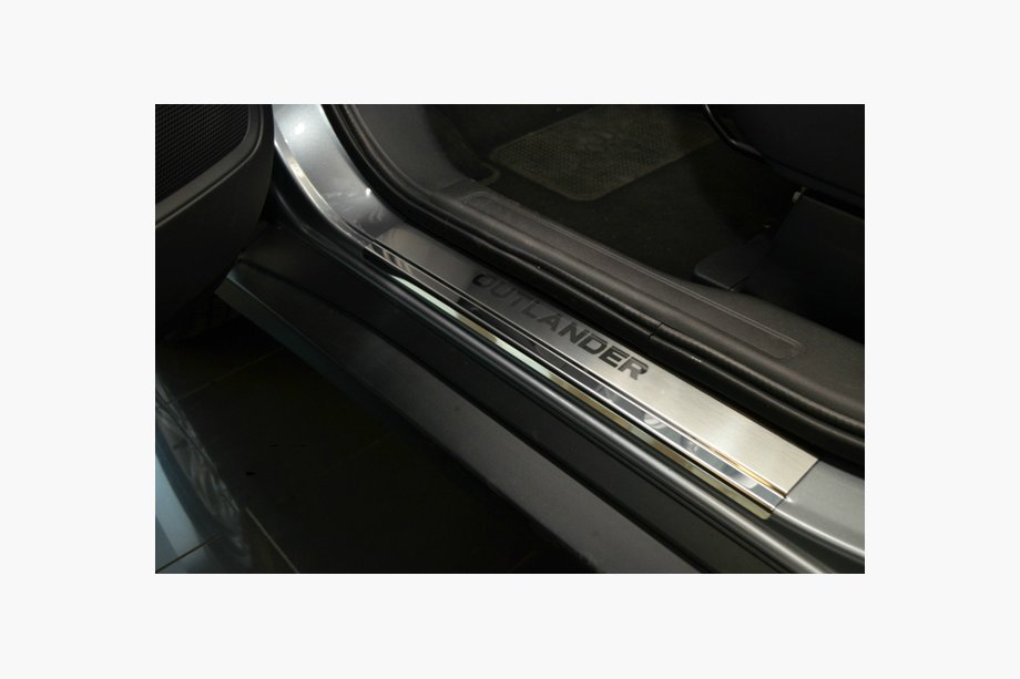 Mitsubishi Outlander 2012–2021 Sliekšņu uzlikas Nataniko (4 gab., nerūsējošais tērauds) Premium - 3M līmlente, 0,8 mm Image