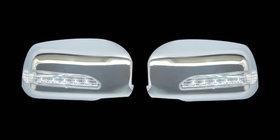 Hyundai Sonata NF 2004–2009 Hromētas spoguļu uzlikas ar LED (2 gab., plastmasa) foto 1
