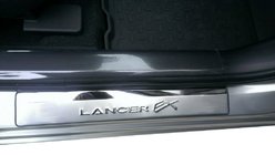 Mitsubishi Lancer X 2008– AKCIJA!! Hromētas sliekšņu uzlikas Lancer EX foto 1