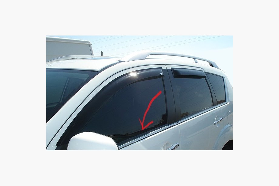 Mitsubishi Outlander 2006–2012 Hromētas logu apmales Image