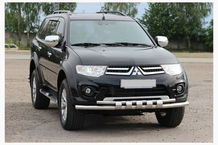 Mitsubishi L200 2006–2015 Priekšējais aizsargs ST015 (nerūsējošais tērauds) Image