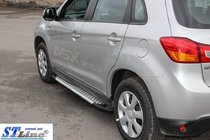 Mitsubishi ASX 2010–2023 Sānu pakāpieni Allmond Grey (2 gab., alumīnija) foto 4