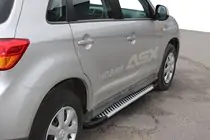 Mitsubishi ASX 2010–2023 Sānu sliekšņi Line (2 gab., alumīnijs) foto 1