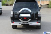 Mitsubishi Pajero Wagon III 1999–2006 Aizmugurējais aizsargstienis AK003 Dubultais (nerūs. tērauds) foto 3