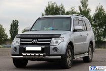 Mitsubishi Pajero Wagon III 1999–2006 Priekšējais aizsargs ST015 (nerūsējošais tērauds) foto 2