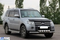 Mitsubishi Pajero Wagon III 1999–2006 Priekšējais aizsargs ST015 (nerūsējošais tērauds) foto 4