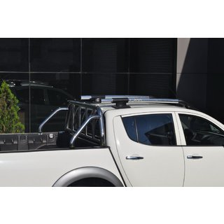 Pelēki jumta reliņi (ar šķērstieņiem) Mitsubishi L200 2006–2015 foto 4