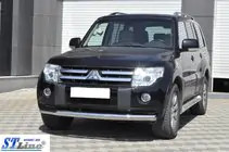 Mitsubishi Pajero Wagon III 1999–2006 Priekšējais aizsargstienis ST008 (nerūsējošais tērauds) foto 3