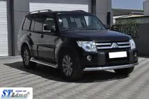 Mitsubishi Pajero Wagon III 1999–2006 Priekšējais aizsargstienis ST008 (nerūsējošais tērauds) foto 4