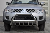 Mitsubishi L200 2006–2015 Bullbar WT003 (nerūsējošais tērauds) foto 1