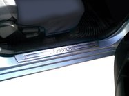 Mitsubishi Lancer 9 2004–2008 Durvju sliekšņu uzlikas OmsaLine (4 gab., nerūsējošais tērauds) foto 1