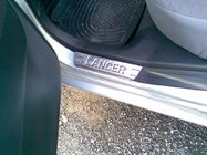Mitsubishi Lancer 9 2004–2008 Durvju sliekšņu uzlikas OmsaLine (4 gab., nerūsējošais tērauds) foto 3