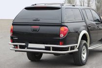 Mitsubishi L200 2006–2015 Aizmugurējais aizsargstienis AK0022 (nerūsējošais tērauds) foto 1