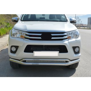 Priekšējais dubultais kengurins Vegas (2015-2020, nerūsējošais tērauds) Toyota Hilux 2015– foto 1