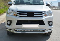 Toyota Hilux 2015– Priekšējais dubultais kengurins Vegas (2015-2020, nerūsējošais tērauds) d70/42 mm foto 1