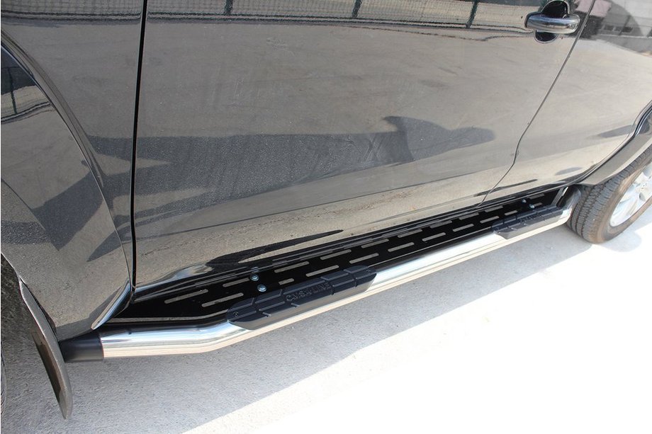 Fiat Fullback 2016– Sānu sliekšņi Amazon Silver (2 gab., nerūsējošais tērauds) Image