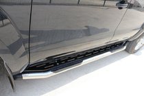 Fiat Fullback 2016– Sānu sliekšņi Amazon Silver (2 gab., nerūsējošais tērauds) foto 1
