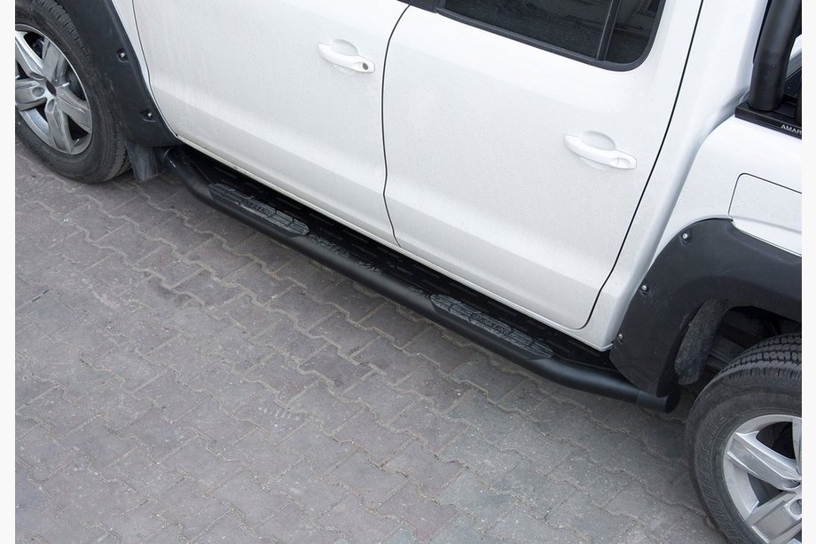 Fiat Fullback 2016– Sānu sliekšņi Amazon Black (2 gab., melni) Image