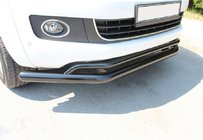 Volkswagen Amarok 2010–2022 Priekšējais dubultais kengūrstienis Vegas 76/42 2010-2016 (melns) foto 1