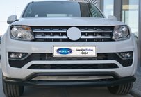 Volkswagen Amarok 2010–2022 Priekšējais dubultais aizsargstienis Vegas 2016-2021 (melns) foto 2